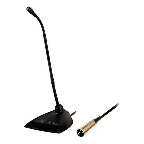 Shure Mx418d/s, Micrófono Cuello De Ganso Con Base De Mesa Color Negro