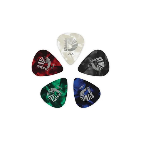 Paquete De 10 Púas 1.25 Mm P/guitarra Planet Waves 1cap7-10 Perlado/multicolor Púas Para Instrumentos De Cuerdas