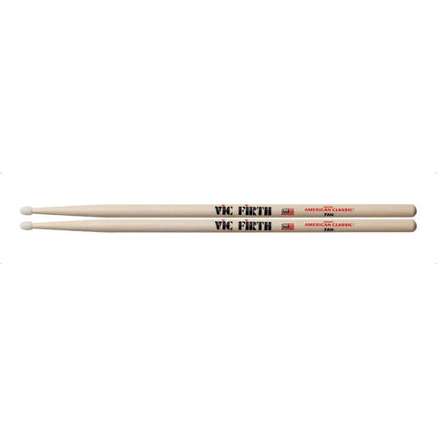 Baquetas Profesionales Vic Firth 7an Punta Nylon Color Madera