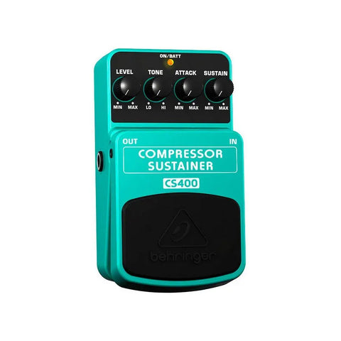 Behringer Cs-400 Compressor/sustainer Pedal Para Guitarra Color Verde Verde Claro