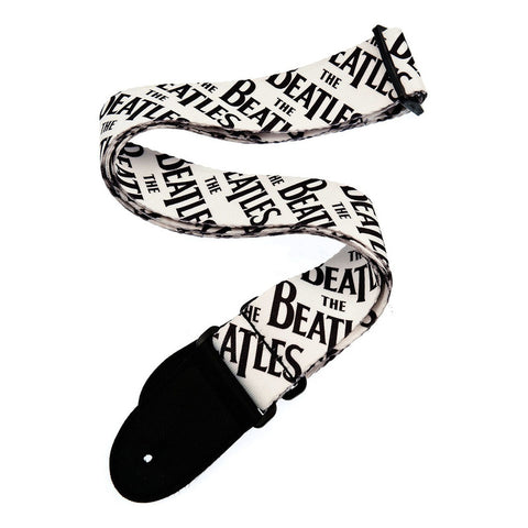 Tahalí P/guitarra Logotipo The Beatles Planet Wave 50btl01 Negro