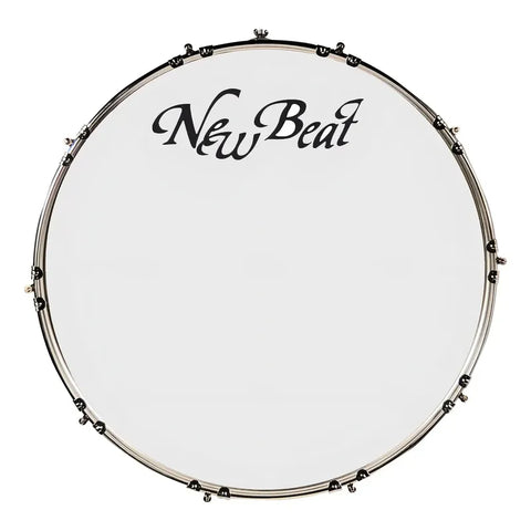 Tambora 24x20  Madera Álamo Aro Aluminio Mica Azul New Beat Nbmd-2420c