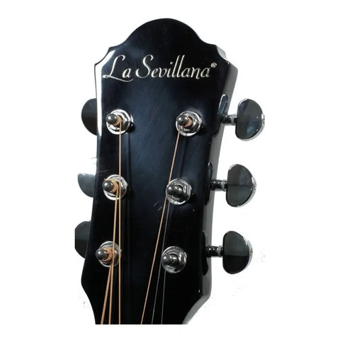 Guitarra Electroacústica La Sevillana Tx-200ceq Blk Negro