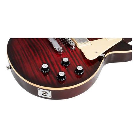 Guitarra Eléctrica 6 Cuerdas Mars Les Paul Traditional Red Color Rojo Material Del Diapasón Palo De Rosa Orientación De La Mano Diestro