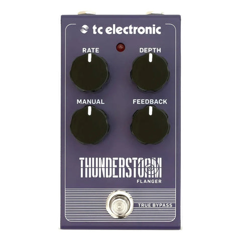 Pedal Flanger P/guitarra, Tc Electronic Thunderstorm Flanger Azul Acero Púrpura