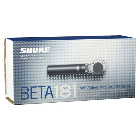Micrófono De Condensador Para Instrumento, Shure Beta 181 Bi - Gris