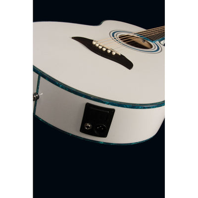 Guitarra Electroacustica Blanca Oscar Schmidt Og10ce Whi