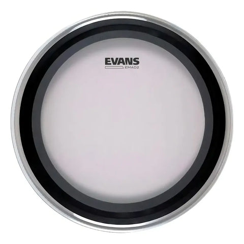 Parche Evans 22 Pulgadas Drumheads Emad2 Bd22emad2 Transparente Transparente/negro