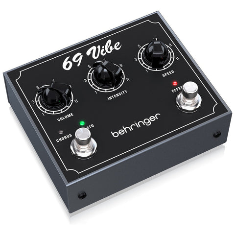 Pedal De Efectos Vibrato Behringer 69 Vibe Color Negro