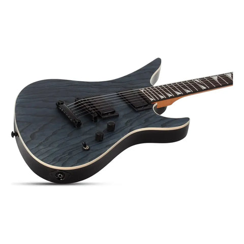 Guitarra Eléctrica Schecter Avenger Standard Charcoal Satin Diestro Azul Petróleo Palo De Rosa