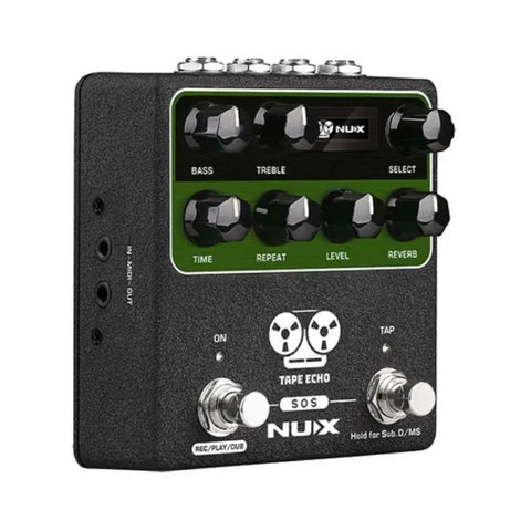 Pedal De Efecto Nux Verdugo Tape Echo Ndd-7 Guitarra Eléctrica Negro