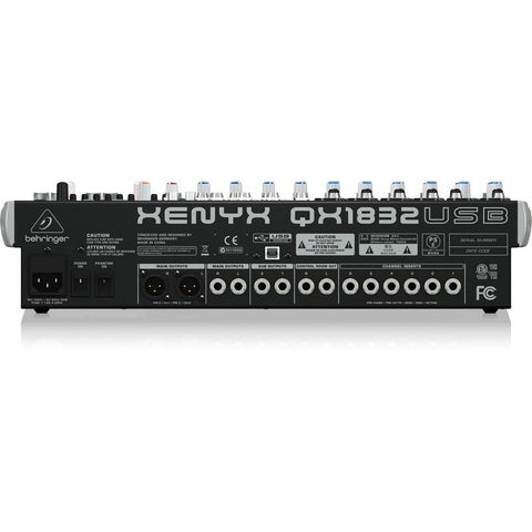 Mezclador De Efectos, 18 Canales, Usb, Behringer Qx1832usb