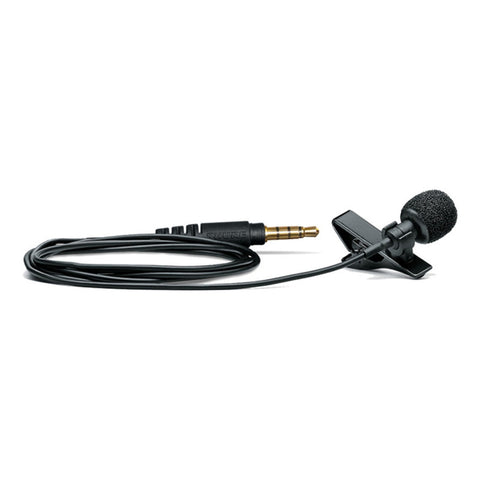 Microfono Lavalier Para Moviles Y Tabletas Shure Mvl-3.5mm Negro
