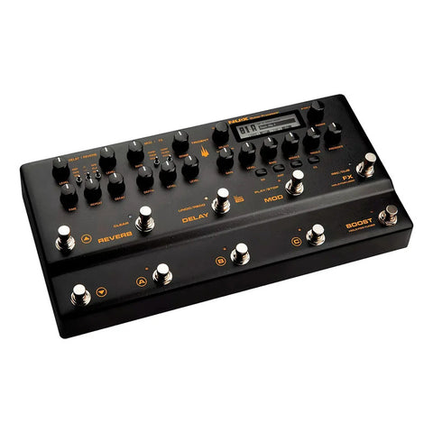 Pedalera Procesador De Efectos Nux Nme-5 Trident Negro