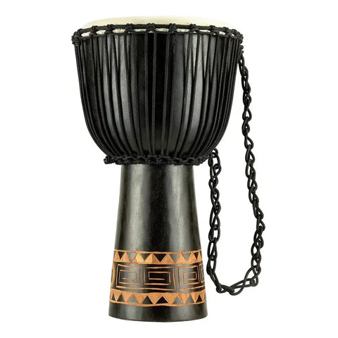 Djembe De Una Pieza De Caoba 13 Pulgadas Headliner Hdj1-xl Marrón Oscuro