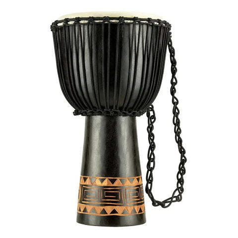 Djembe De Una Pieza De Caoba 13 Pulgadas Headliner Hdj1-xl Marrón Oscuro