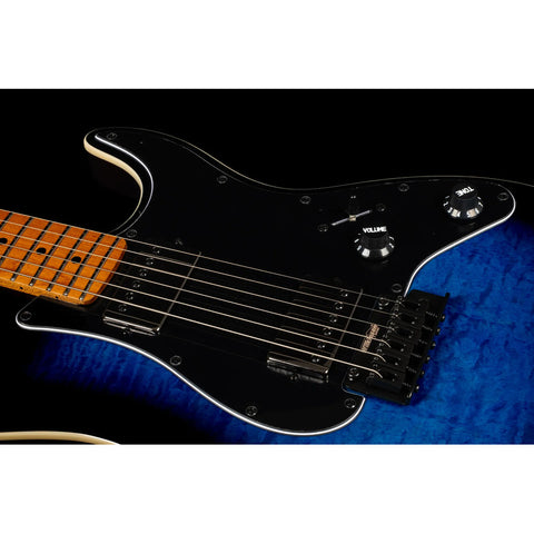 Guitarra Eléctrica Jet Guitars Js-450 Blb Flamed Maple Top Diestro Azul Palo De Rosa