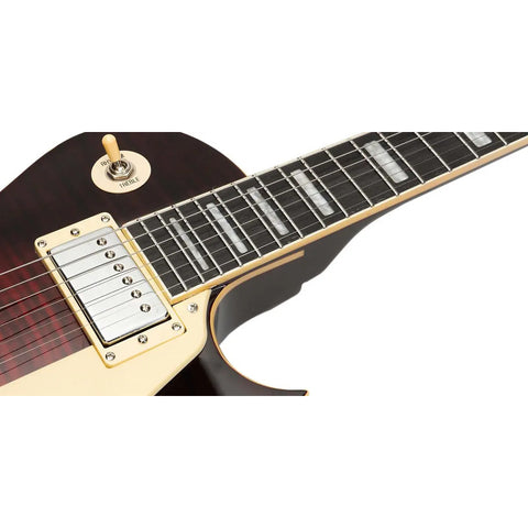 Guitarra Eléctrica 6 Cuerdas Mars Les Paul Traditional Red Color Rojo Material Del Diapasón Palo De Rosa Orientación De La Mano Diestro