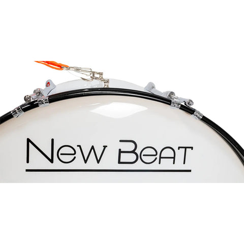 Bombo Para Banda De Marcha 24  New Beat Nb-mabd24 Blanco