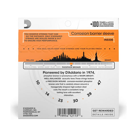 Cuerdas Daddario Ej15 Guitarra Acústica 10-47