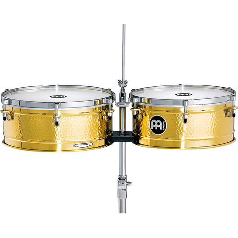 Meinl Lc1-brass Timbales 14 Y 15 Pulgadas Laton Con Soporte