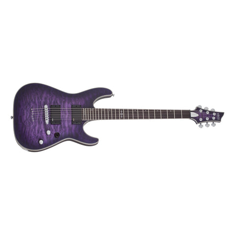 Guitarra Schecter C-1 Platinum Satin Purple Burst Diestro Lila Ébano