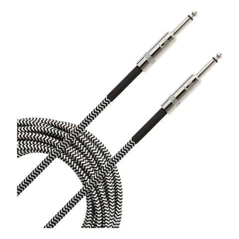 Cable De Instrumento Planet Waves Trenzado De Nailon Con Plug Ts De 1/4 Y 6 Metros