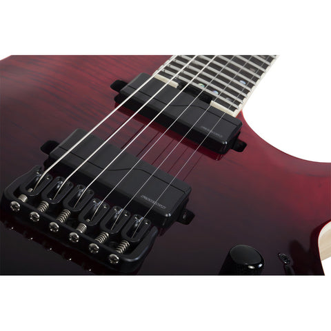 Guitarra Electrica Schecter C-1 Sls Elite Blood Burst Bdb Fresno Brillante Orientación De La Mano Diestro