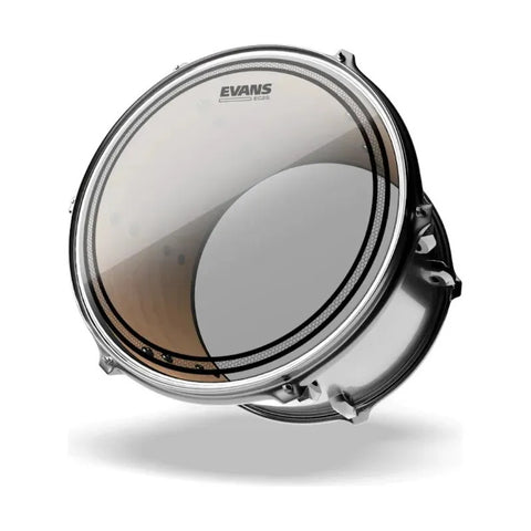 Evans Tt14ec2s Parche Para Tom 14 Pulgadas Dos Capas Clear Transparente