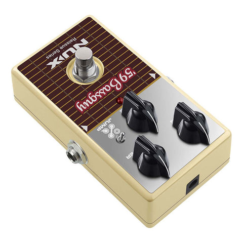 Pedal Emula 29 Bassman Nux Nro-7 59 Bass Guy Overdrive Plateado