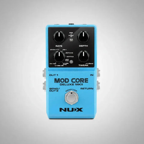 Pedal Modulación Guitarra Nux Core Deluxe Mkii Azul Claro 8 Modos Efectos
