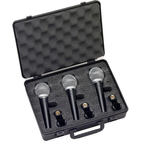 Paquete De 3 Microfonos Dinamico Para Voz, Samson R21 Negro
