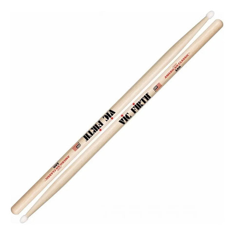 Jgo De Baquetas 5a Punta De Nylon Vic Firth 5an Color Madera