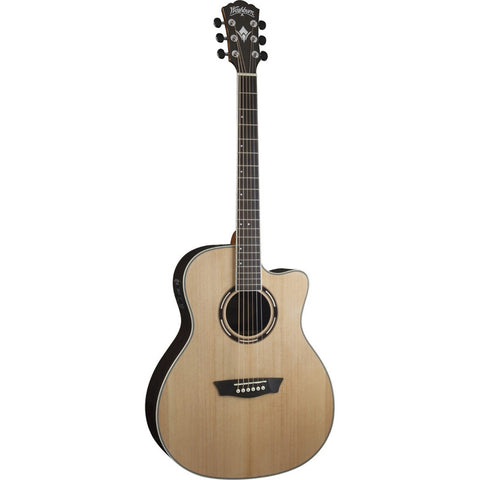 Guitarra Electroacústica Apprentice Natural Washburn Ag70ce Natural Diestro