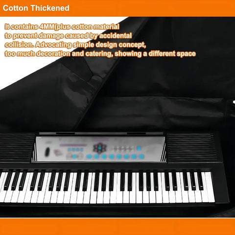 Funda Proel Negra Para Teclado 61 Teclas Modelo Bag910p Con Bolsillo Negro