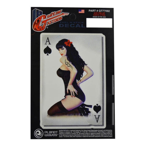 Tatuaje P/guitarra Chica Ace Pinup Planet Wave Gt77092
