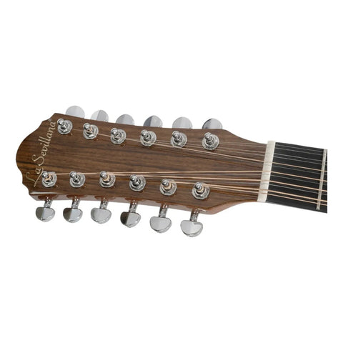 Guitarra 12 Cuerdas La Sevillana Ju-1200ceq Sombreado Trans Sombreado Transparente Diestro