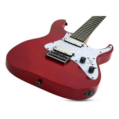 Guitarra Eléctrica Schecter Sgr Banshee-6 De Tilo Metallic Red Con Diapasón De Palo De Rosa