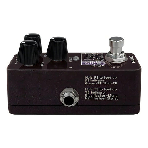 Pedal Nux Nch-5 Mini Scf Chorus Flanger Guitarra Marrón Oscuro 9v
