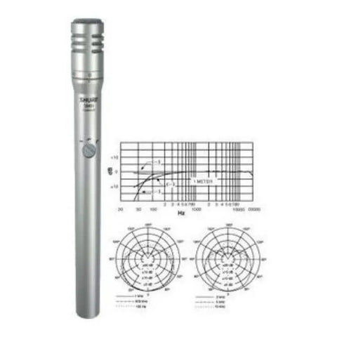 Sm81-lc Microfono Shure Condensador Color Plateado