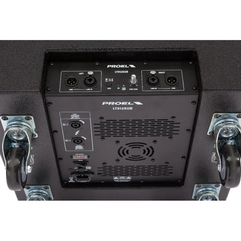 Sistema Activo 2 Satelites 8 PuLG Subwoofer 12 Proel Lt812a Negro