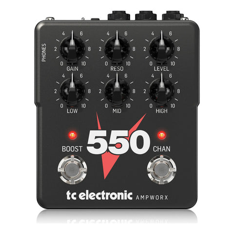 Pedal Preamp Para Guitarra Tc Electronic V550 Preamp Negro