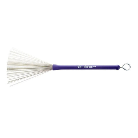 Par Escobillas Calibre Ligero Heritag Brush Vic Firth Hb Morado