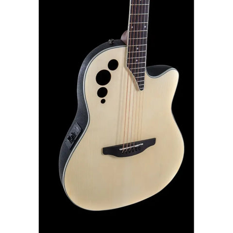 Guitarra Electroacústica Mid Cutaway Ovation Ae44-4s Natural Natural Mate Diestro Ovangkol