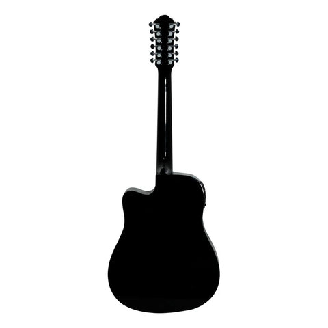 Guitarra Electroacústica 12 Cuerdas La Sevillana Tx1200ceq B Negro