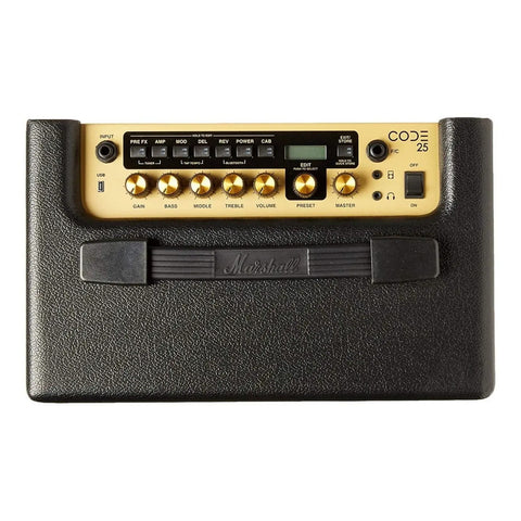 Amplificador Combo P/ Guitarra 25w, Marshall Code25 Negro