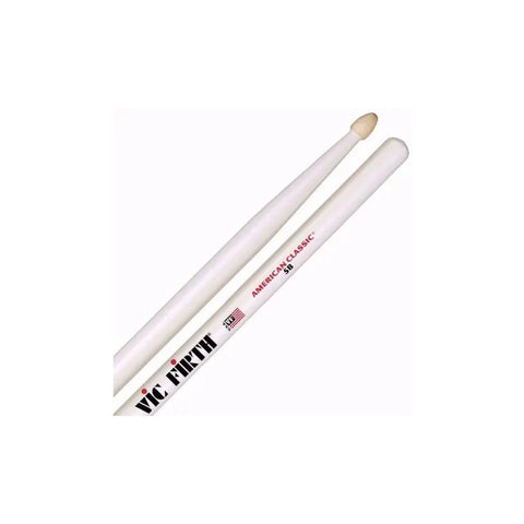 Baquetas 5b De 16 Pulgadas Con Punta Madera Vic Firth 5bw Blanco 5b