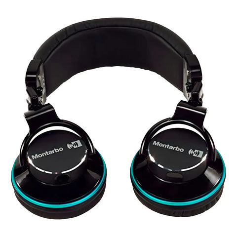 Audífonos Estudio Montarbo Mdh-40 Alámbricos Profesionales Color Negro