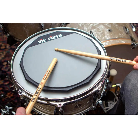 Practicador Para Bateria Vic Firth Pad 12 Ravicpad12 Color Negro Gris
