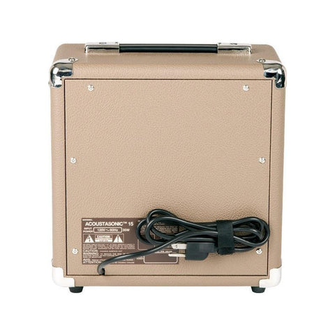 Amplificador Fender Guitarra, Acoustasonic 15 Portátil Color Marrón/trigo
